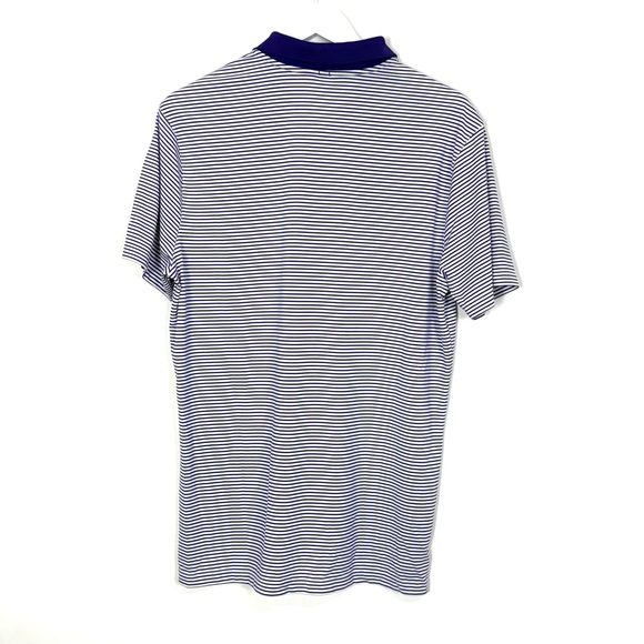 Nike Golf TPC Sawgrass Dri-Fit Polo in Purple White Stripe - Picture 6 of 7